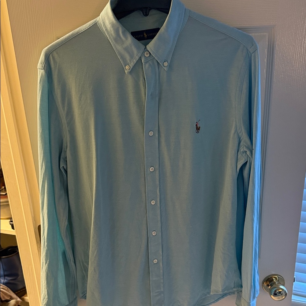Ralph Lauren Men's Sky Blue Button Down Shirt